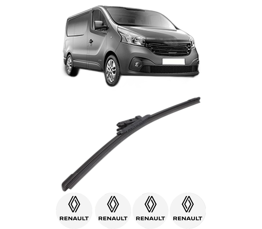 Stergator lamela spate RENAULT TRAFIC III Van (FG_) din 2014, pentru luneta auto, Bosch Aerotwin, din cauciuc siliconat rezistent, 4 Stickere Auto RENAULT
