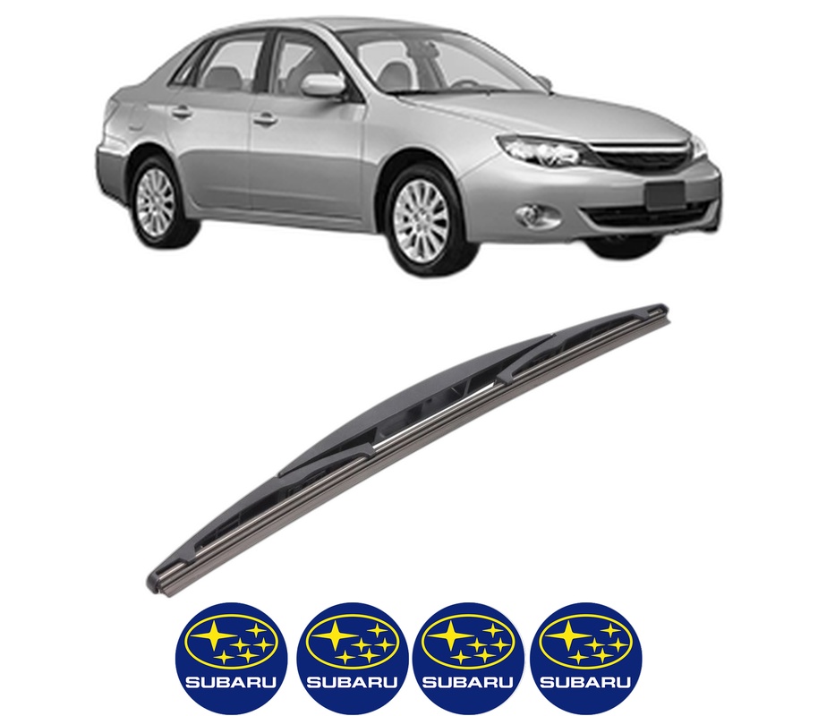 Stergator lamela spate SUBARU IMPREZA Saloon (GJ_) din 2012 - 2016, pentru luneta auto, Bosch Twin, din cauciuc siliconat rezistent, 4 Stickere Auto SUBARU