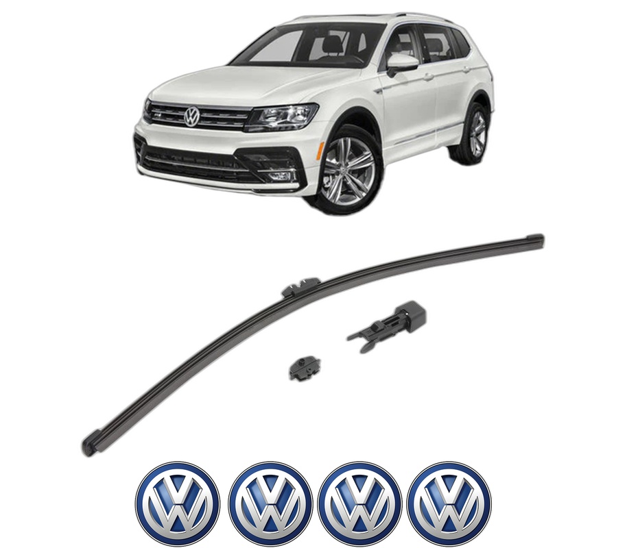 Stergator lamela spate Volkswagen TIGUAN (AD1, AX1) din 2016 - 2024, pentru luneta auto, Valeo HydroConnect, din cauciuc siliconat rezistent, 4 Stickere Auto VW