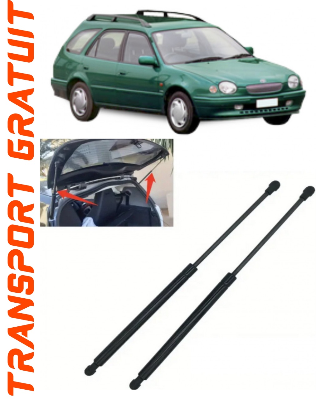 Set 2 amortizoare Haion portbagaj pentru masina Toyota Corolla Compact