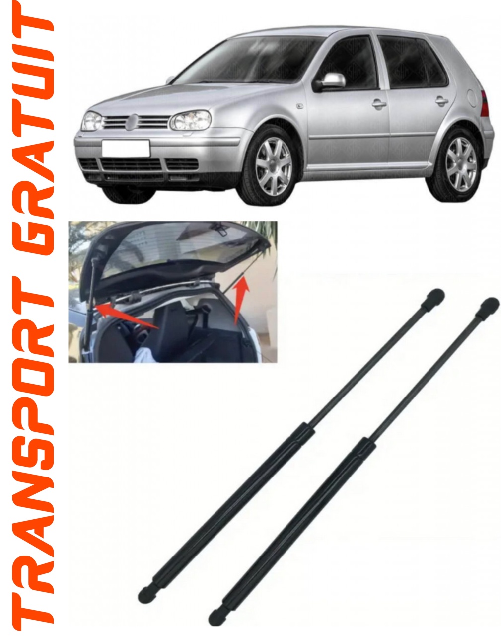 Set 2 amortizoare Haion portbagaj pentru masina VOLKSWAGEN Golf IV