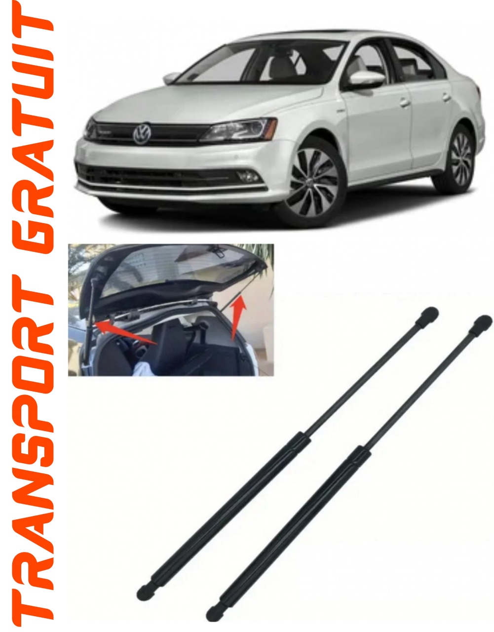 Set 2 amortizoare Haion portbagaj pentru masina VOLKSWAGEN Jetta IV