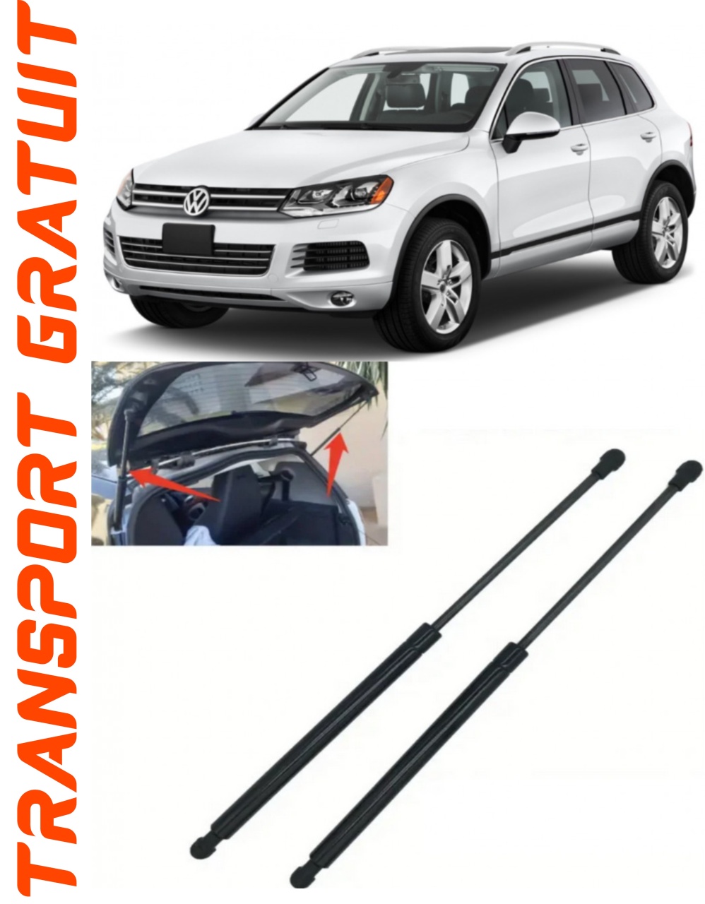 Set 2 amortizoare Haion portbagaj pentru masina VOLKSWAGEN Touareg