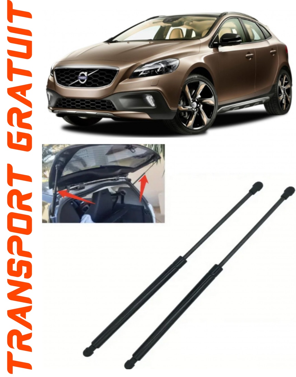 Set 2 amortizoare Haion portbagaj pentru masina Volvo V40