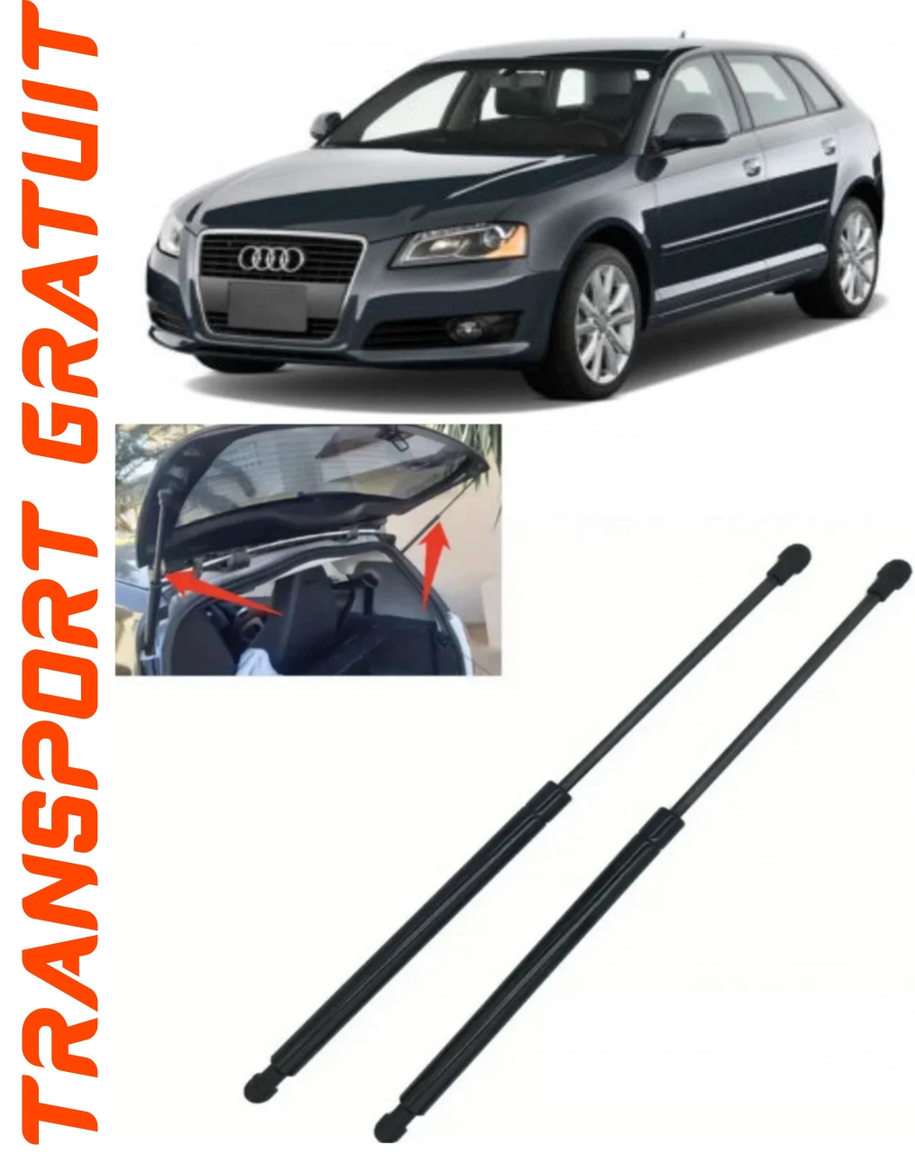 Set 2 amortizoare Haion portbagaj pentru masina AUDI A3