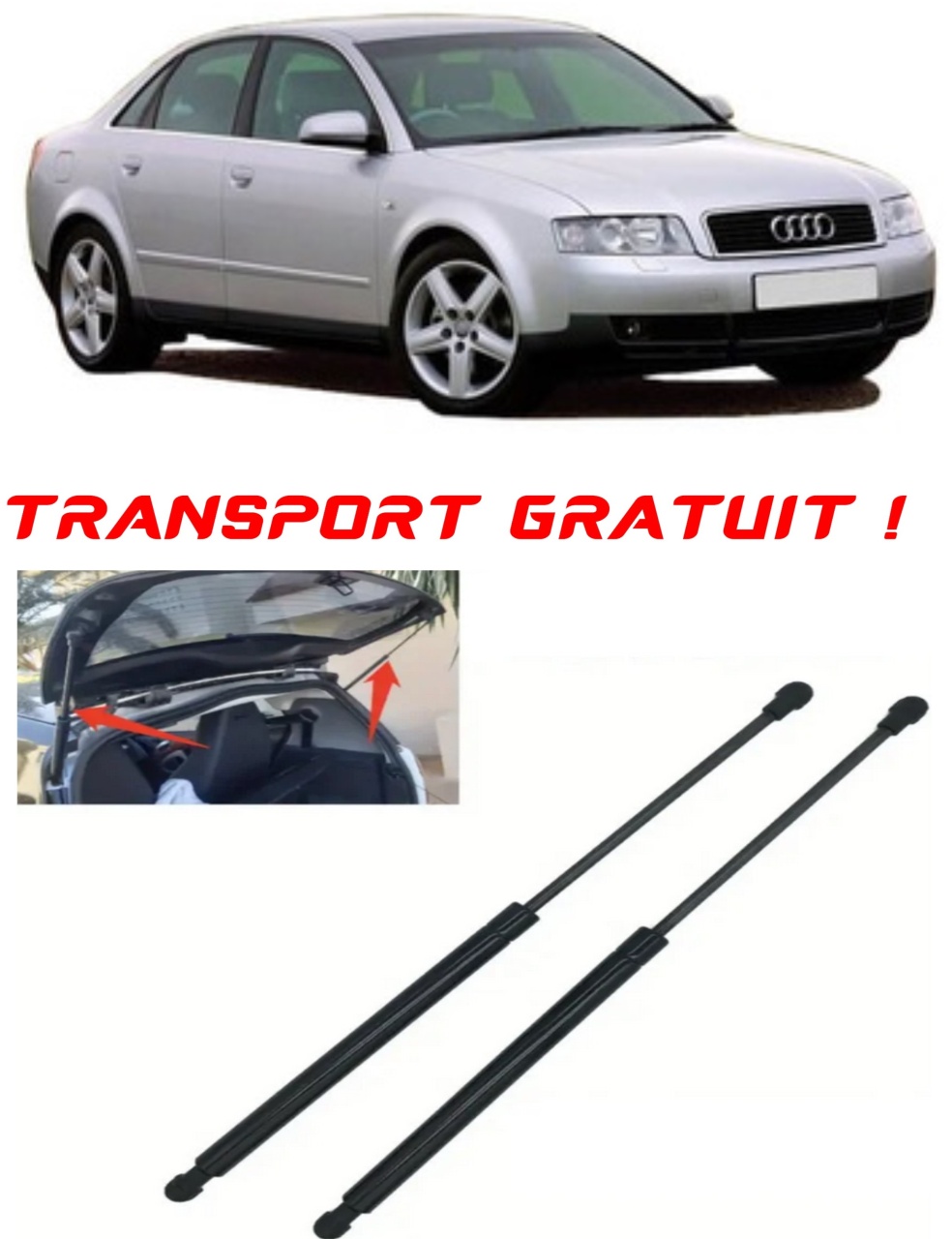 Set 2 amortizoare Haion portbagaj pentru masina AUDI A4 B6 (8E2)
