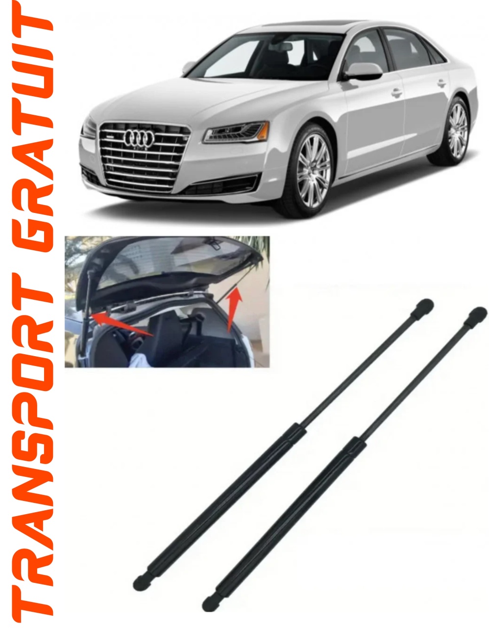 Set 2 amortizoare Haion portbagaj pentru masina AUDI A8 D4