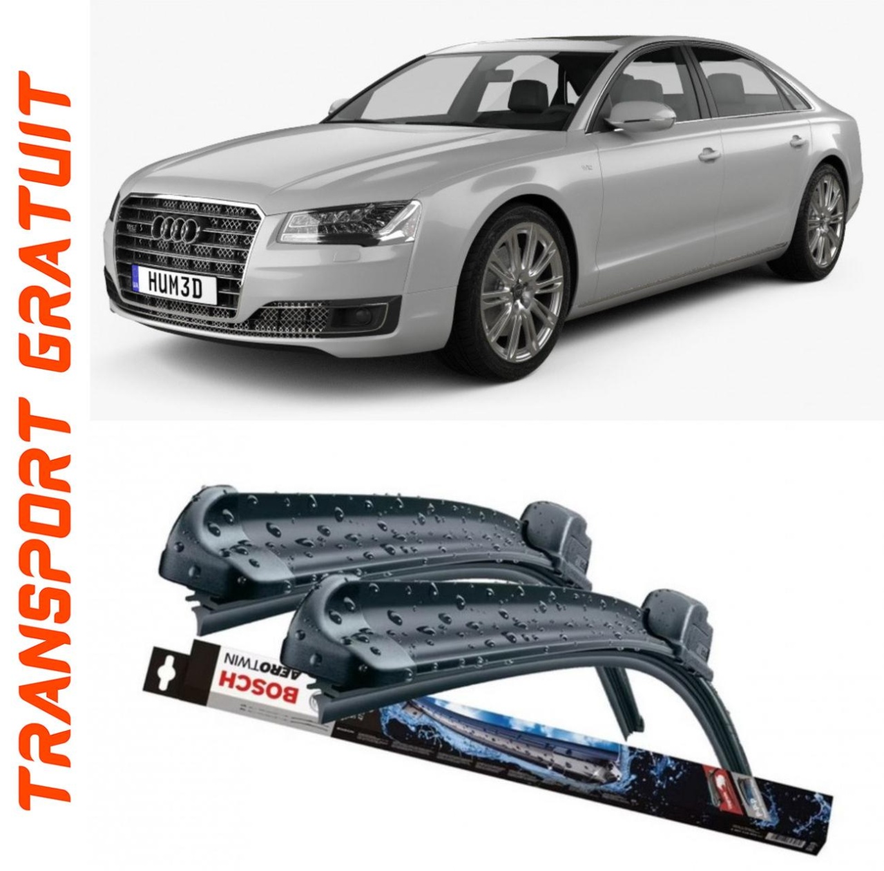 Stergatoare auto dedicat cu masina AUDI A8