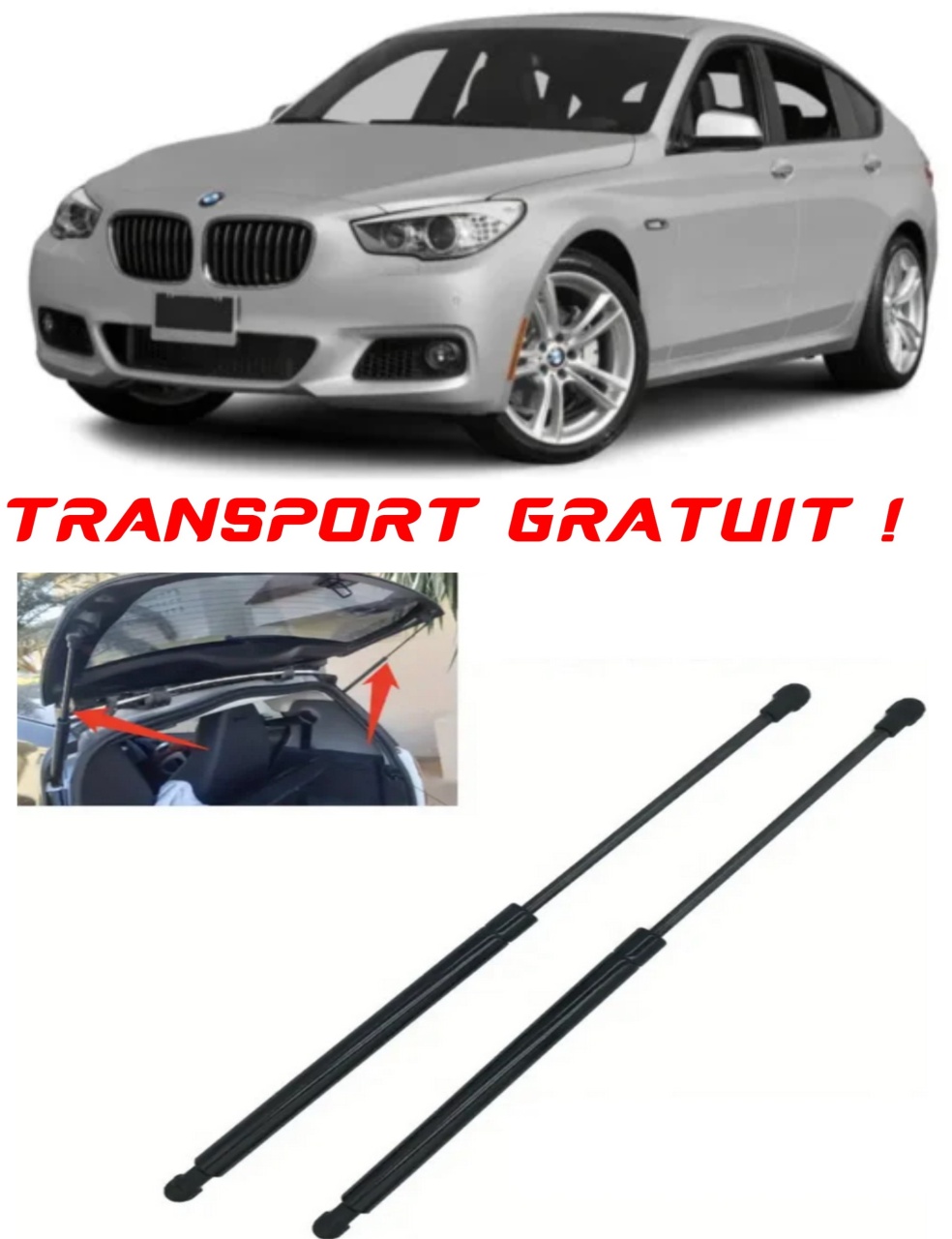 Set 2 amortizoare Haion portbagaj pentru masina BMW 5 Gran Turismo (F07)