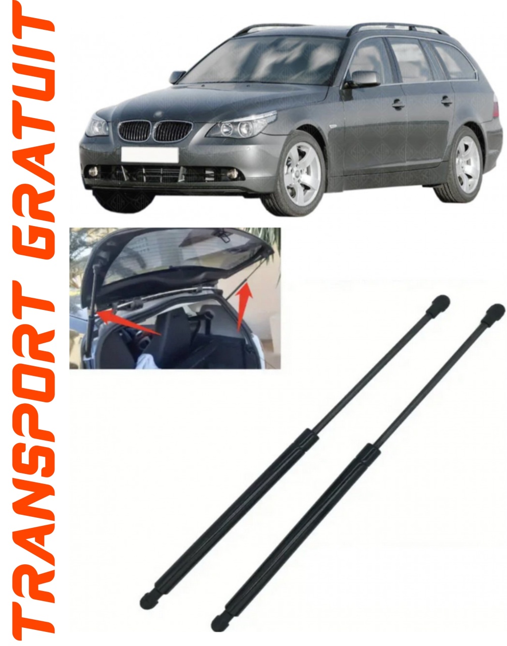 Set 2 amortizoare Haion portbagaj pentru masina BMW Seria 5