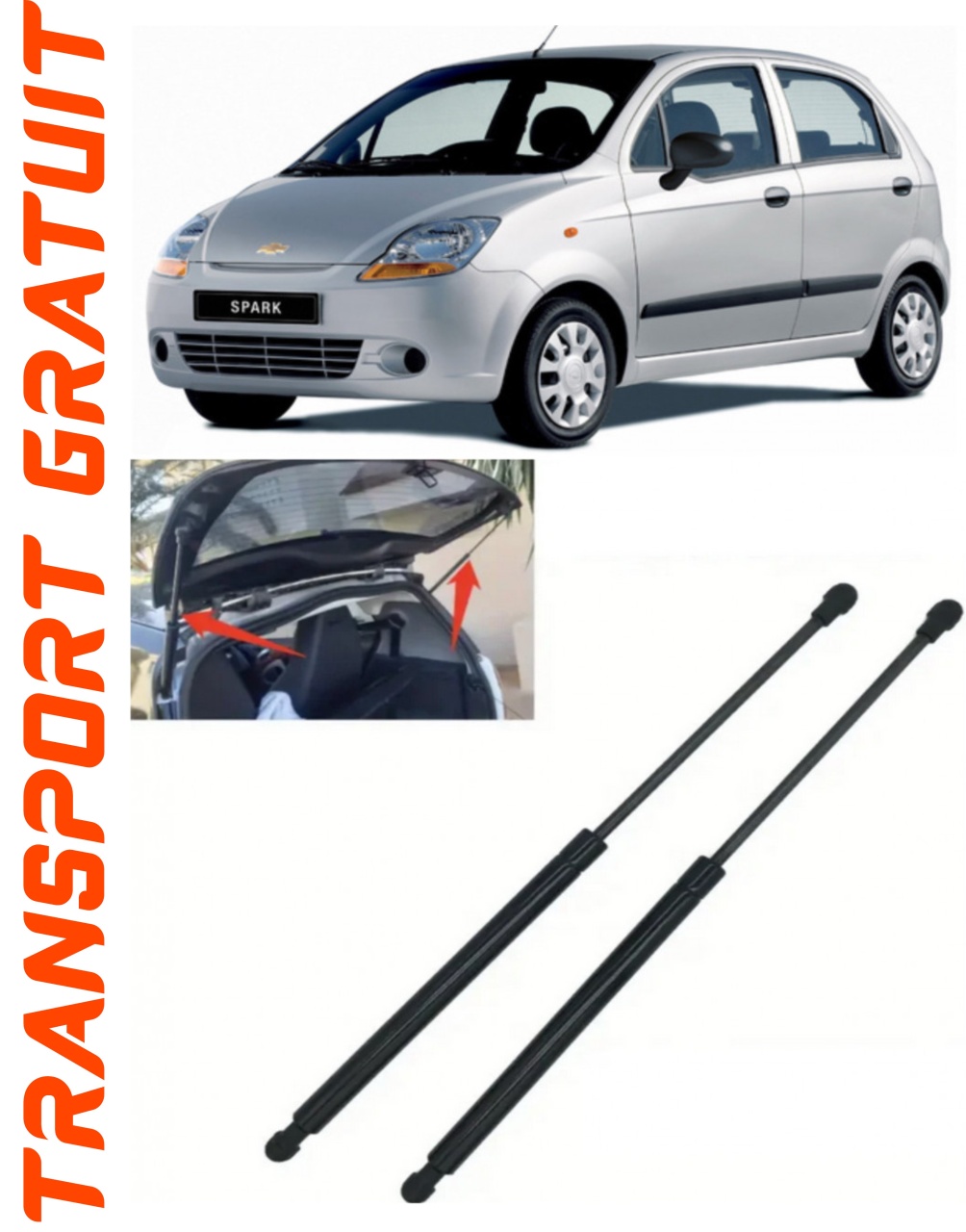 Set 2 amortizoare Haion portbagaj pentru masina Chevrolet Spark