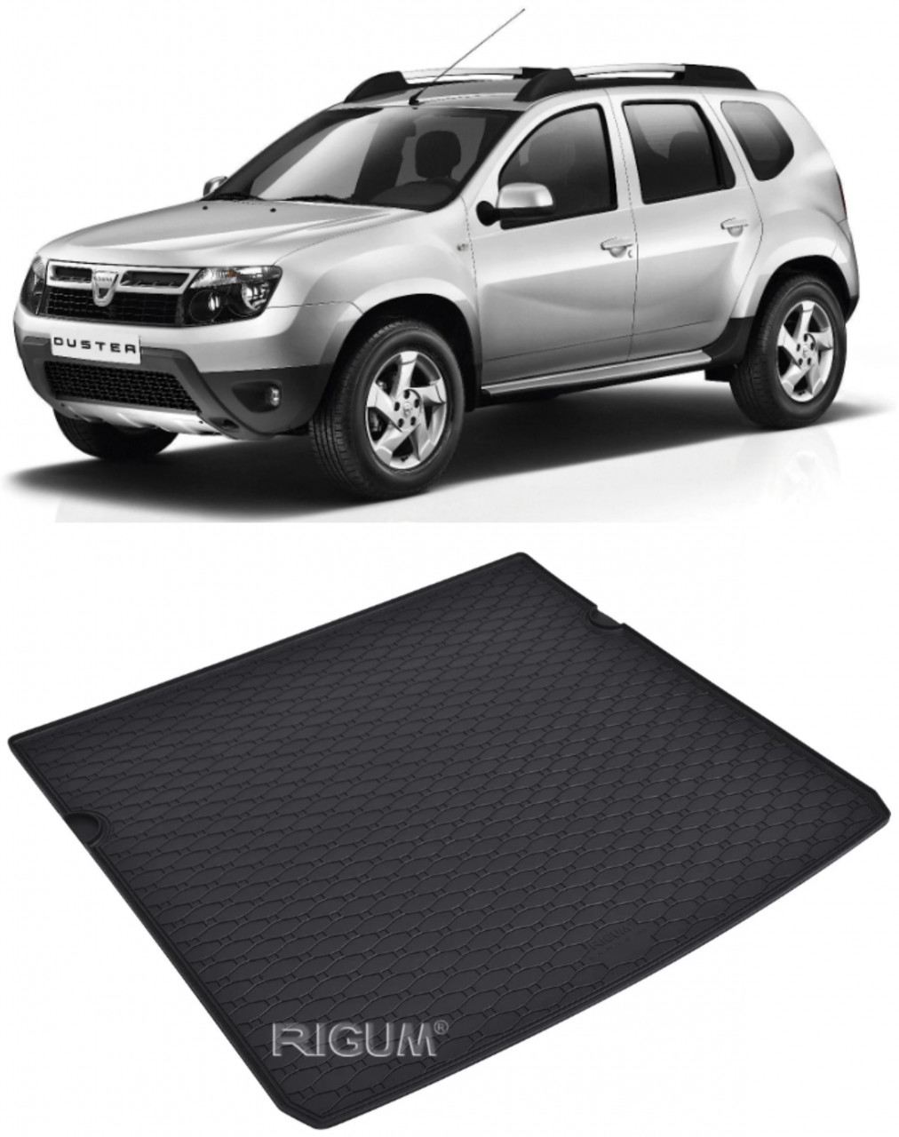 Tavita auto DACIA Duster 4x4 2010-2017, protectie portbagaj, Cri-Flo, din cauciuc 100%, compatibil cu autoturismul DACIA Duster 4x4