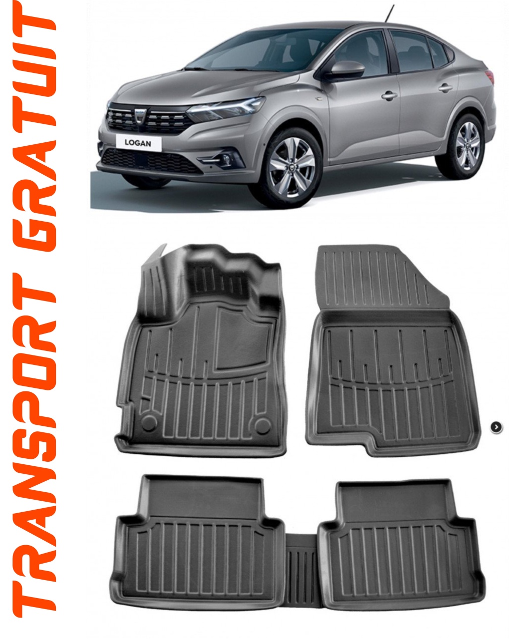 Set covorase auto pentru masina ta Dacia Logan