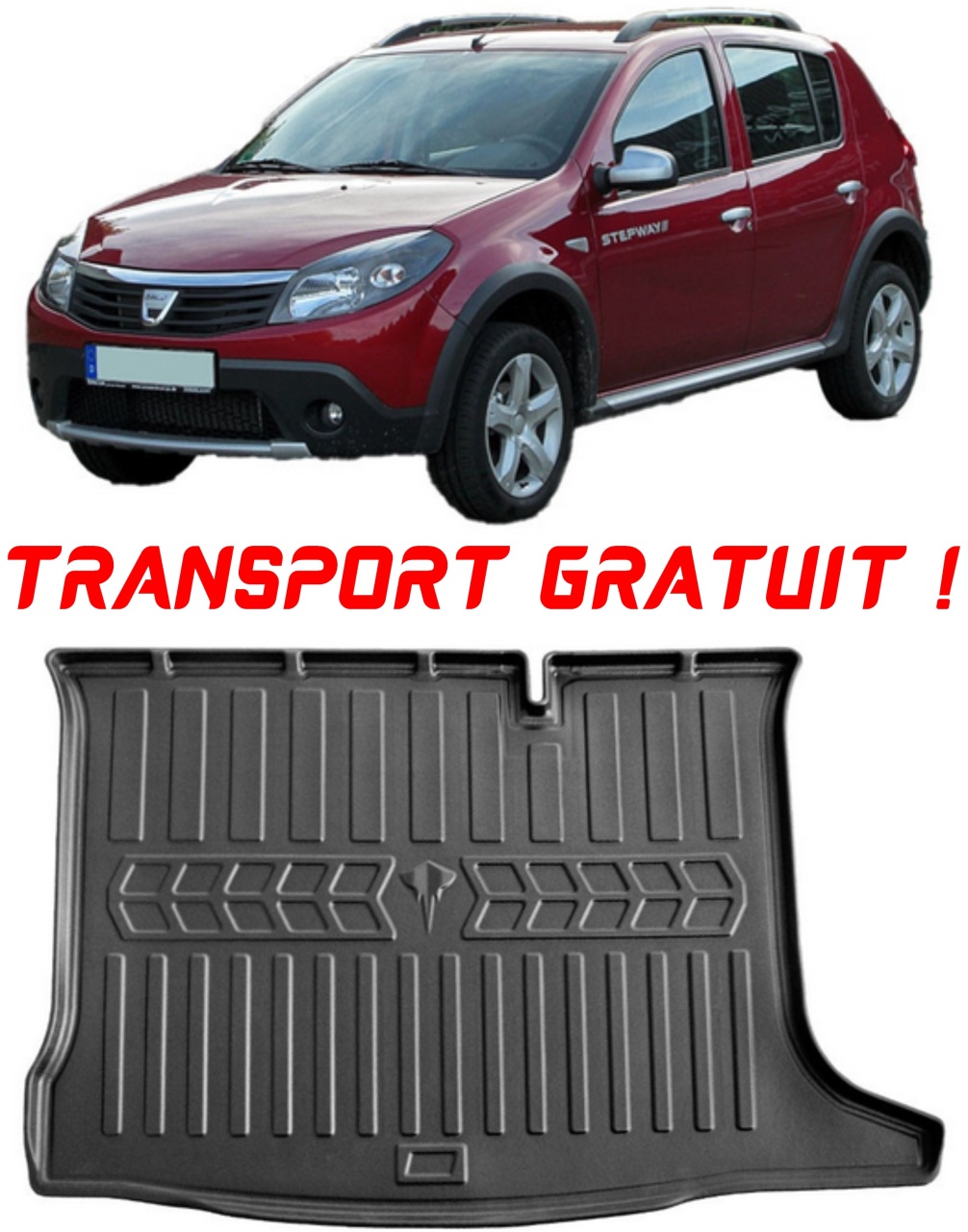 Tavita portbagaj auto dedicata pentru haionul masinii tale Dacia Sandero