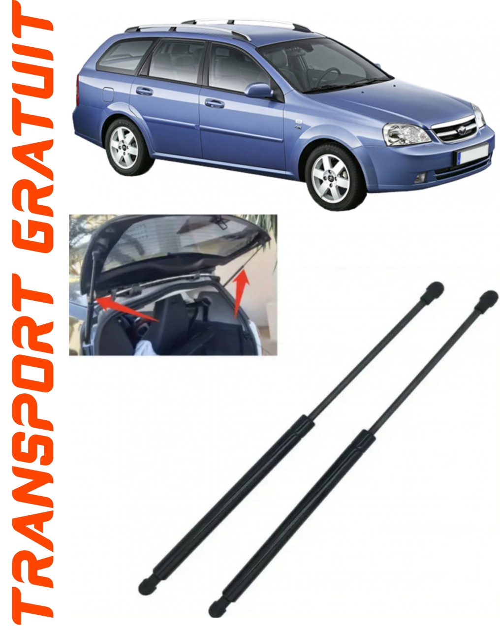 Set 2 amortizoare Haion portbagaj pentru masina Daewoo Nubira