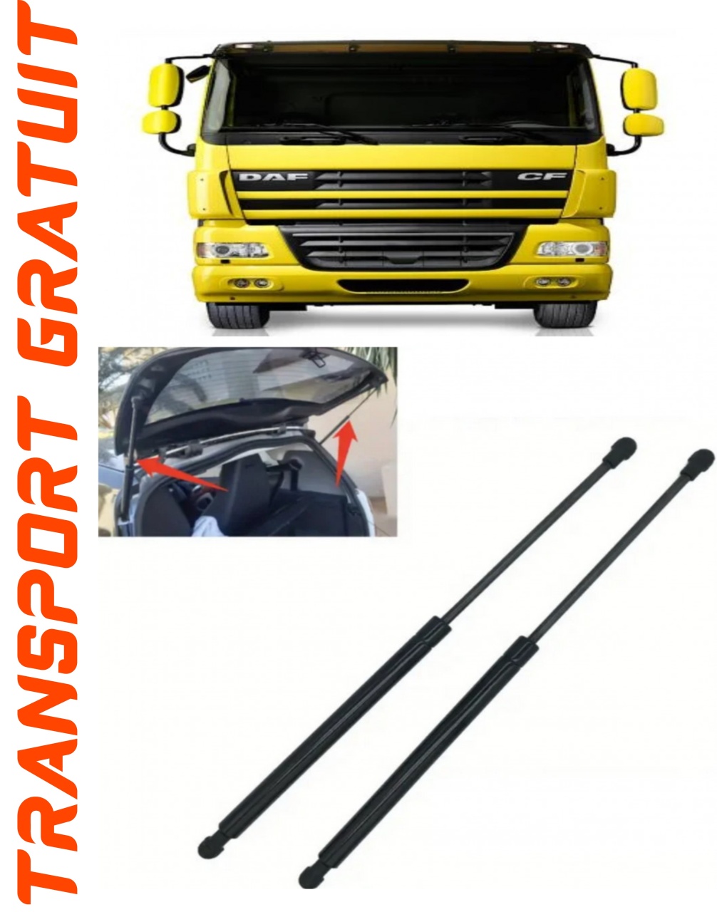 Set 2 amortizoare Haion portbagaj pentru masina Daf CF 65