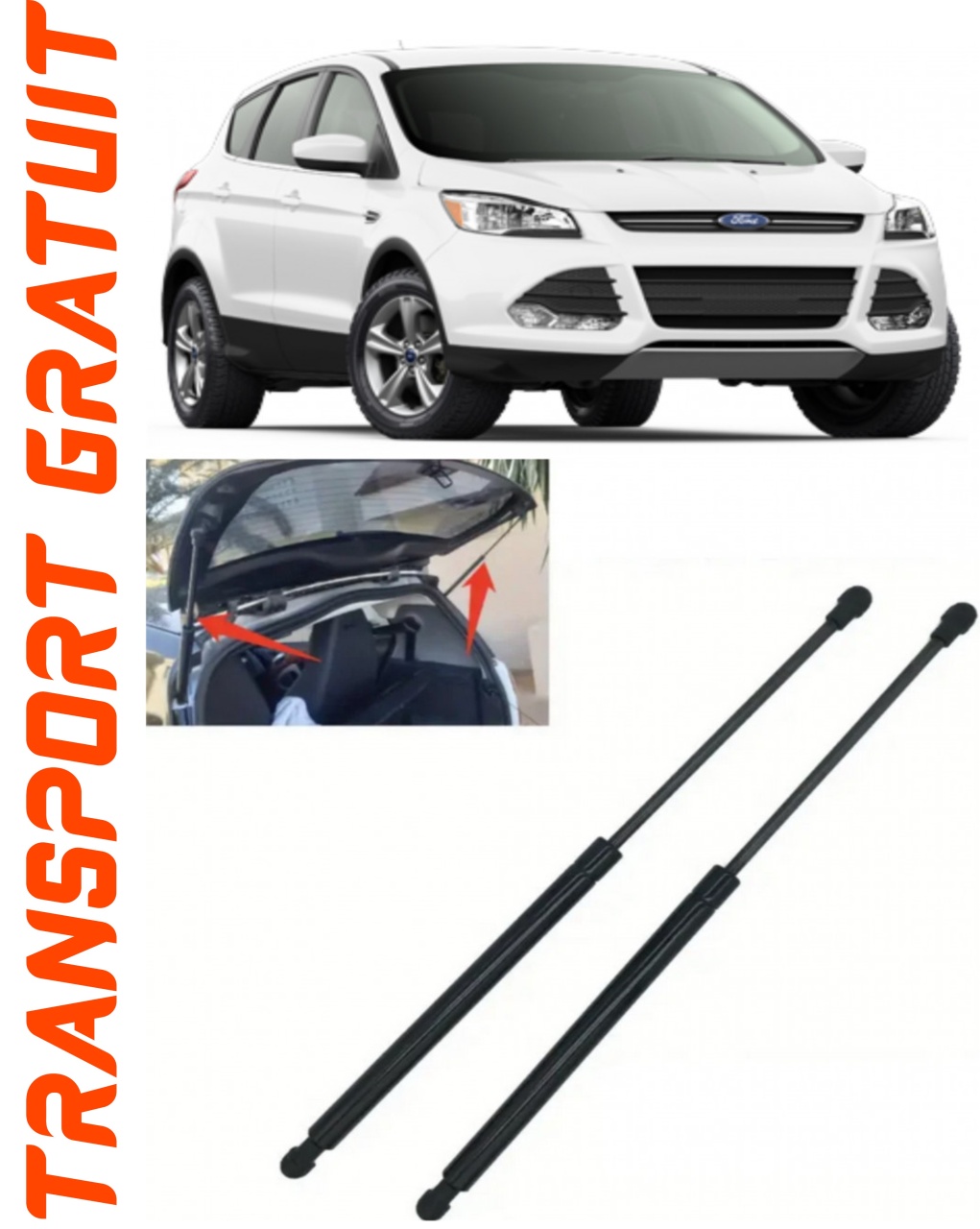 Set 2 amortizoare Haion portbagaj pentru masina Ford Kuga II