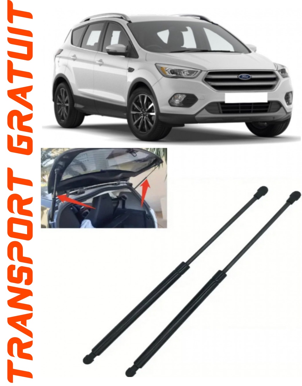 Set 2 amortizoare Haion portbagaj pentru masina Ford Kuga II