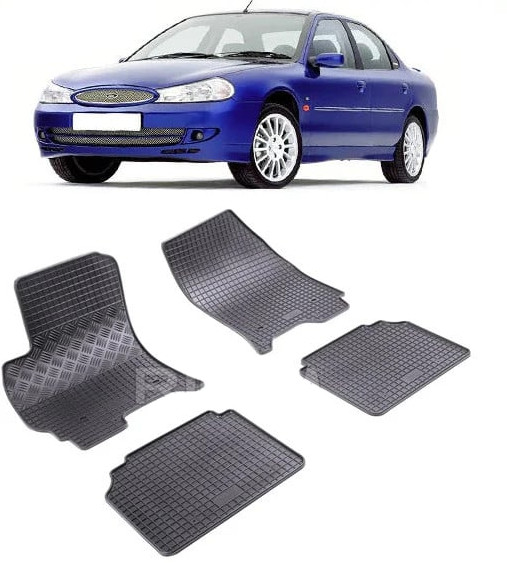 Set 4 covorase Ford Mondeo 2002-2007, din cauciuc 100%, compatibile cu autoturismul FORD Mondeo