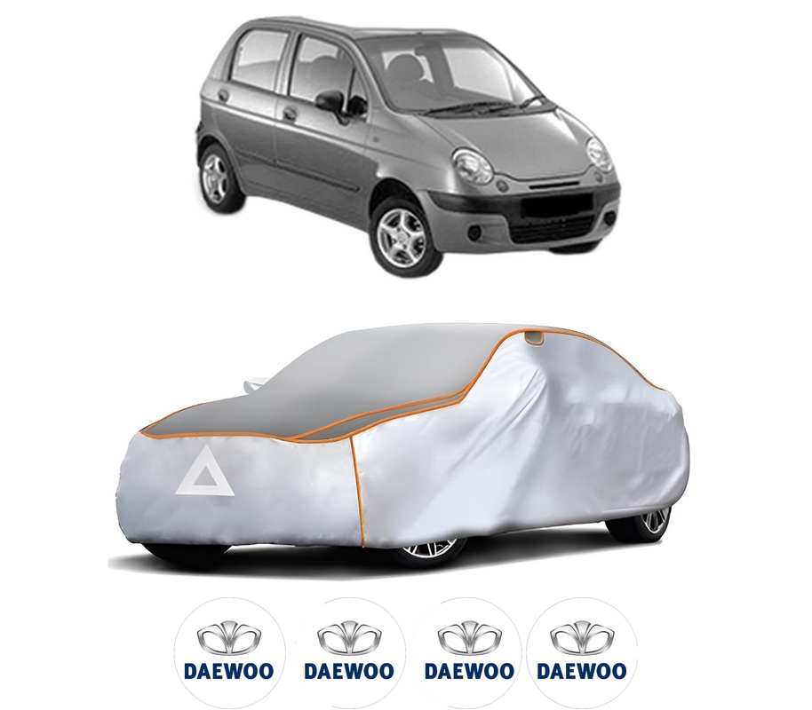 Husa Prelata Antigrindina Auto DAEWOO MATIZ (M100, M150) din 1998-2003, Protectie auto contra intemperiilor la grindina, Waterproof, 4x Stickere auto DAEWOO