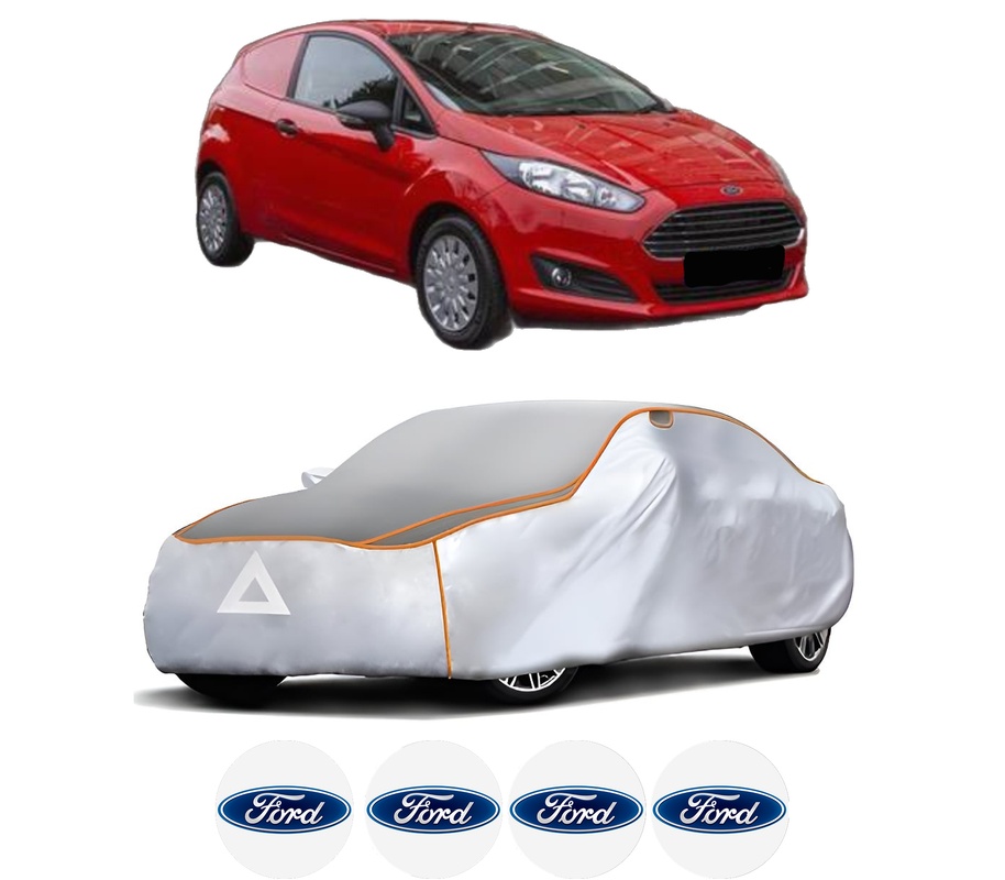 Husa Prelata Antigrindina Auto FORD FIESTA VII Van din 2018-2020, Protectie auto contra intemperiilor la grindina, Waterproof, 4x Stickere auto FORD