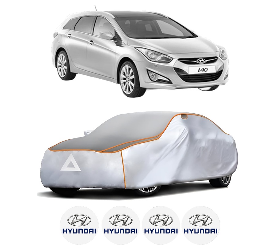 Husa Prelata Antigrindina Auto HYUNDAI i40 I CW (VF) din 2011-2019, Protectie auto contra intemperiilor la grindina, Waterproof, 4x Stickere auto HYUNDAI