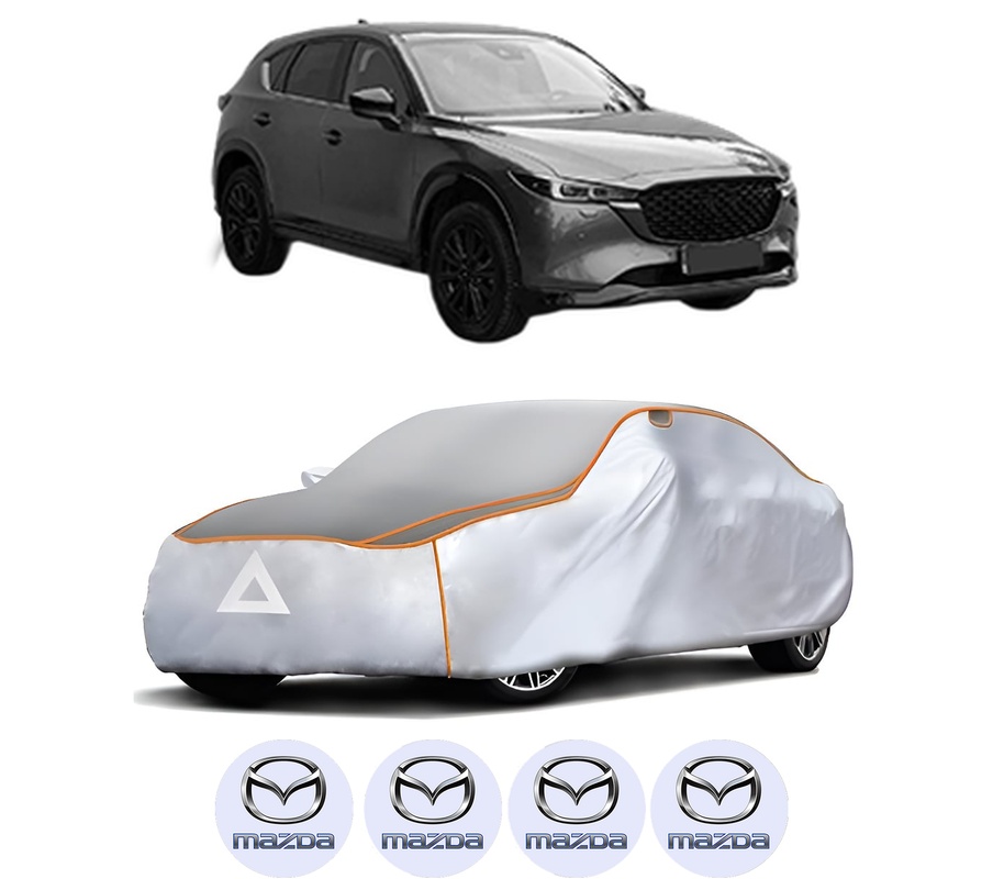 Husa Prelata Antigrindina Auto MAZDA CX-5 (KF) din 2016-2023, Protectie auto contra intemperiilor la grindina, Waterproof, 4x Stickere auto MAZDA