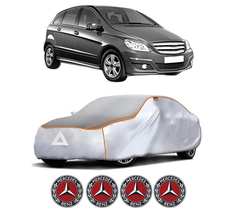 Husa Prelata Antigrindina Auto MERCEDES-BENZ B-CLASS Sports Tourer (W245) din 2005-2011, Protectie auto contra intemperiilor la grindina, Waterproof, 4x Stickere auto MERCEDES-BENZ