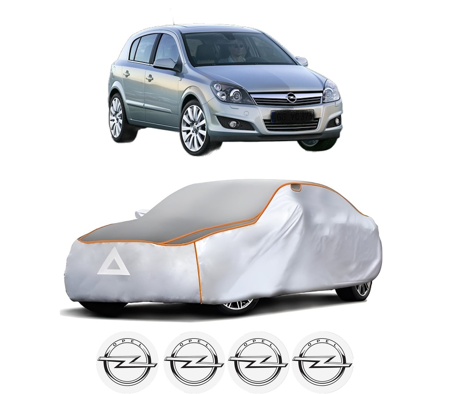 Husa Prelata Antigrindina Auto OPEL ASTRA H CLASSIC Hatchback (A04) din 2009, Protectie auto contra intemperiilor la grindina, Waterproof, 4x Stickere auto OPEL
