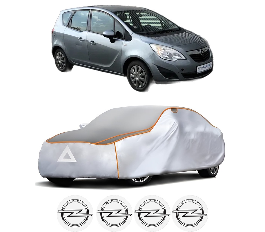 Husa Prelata Antigrindina Auto OPEL MERIVA B VAN (S10) din 2013-2017, Protectie auto contra intemperiilor la grindina, Waterproof, 4x Stickere auto OPEL