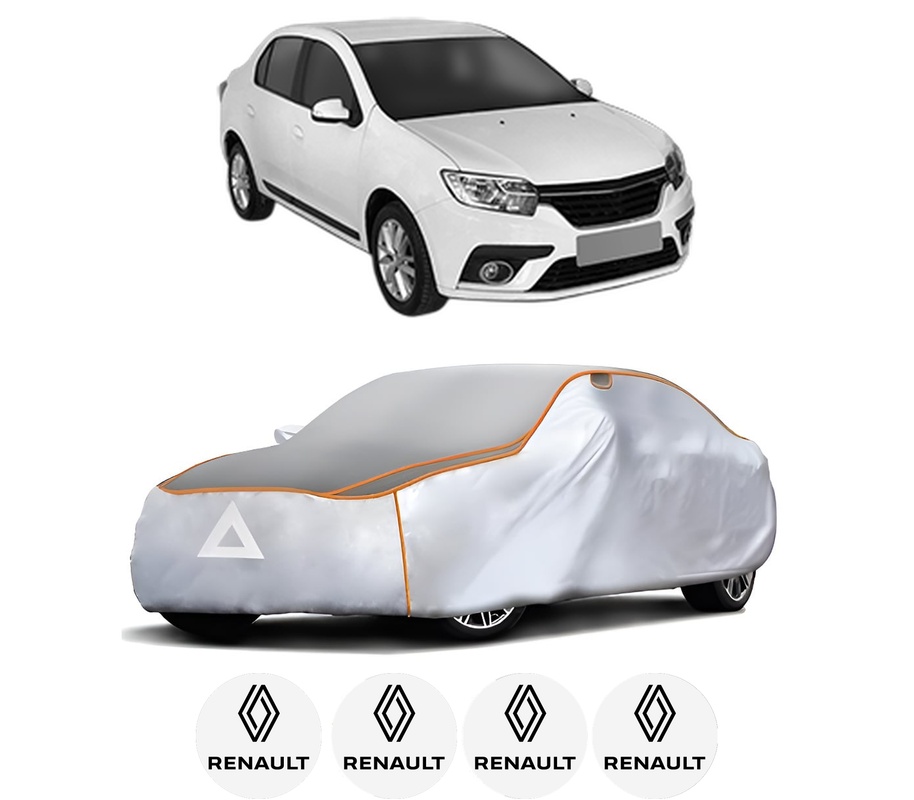 Husa Prelata Antigrindina Auto RENAULT THALIA III (L8_) din 2013-2019, Protectie auto contra intemperiilor la grindina, Waterproof, 4x Stickere auto RENAULT