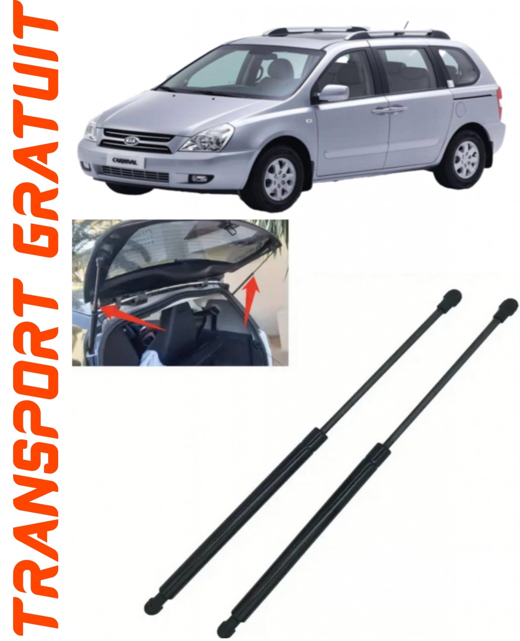 Set 2 amortizoare Haion portbagaj pentru masina Kia Carnival III
