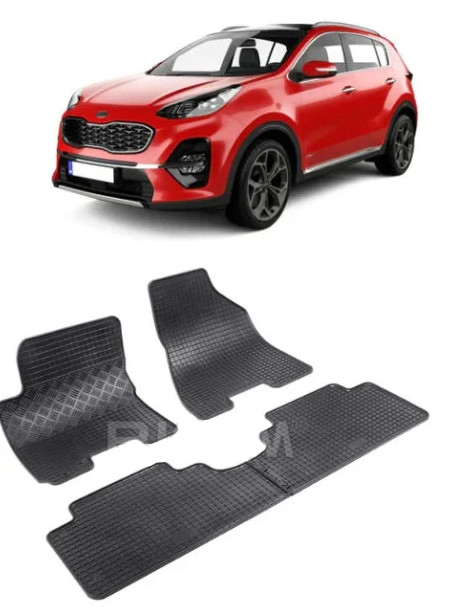 Set 4 covorase Kia Sportage 2004-2010, din cauciuc 100%, compatibile cu autoturismul KIA Sportage