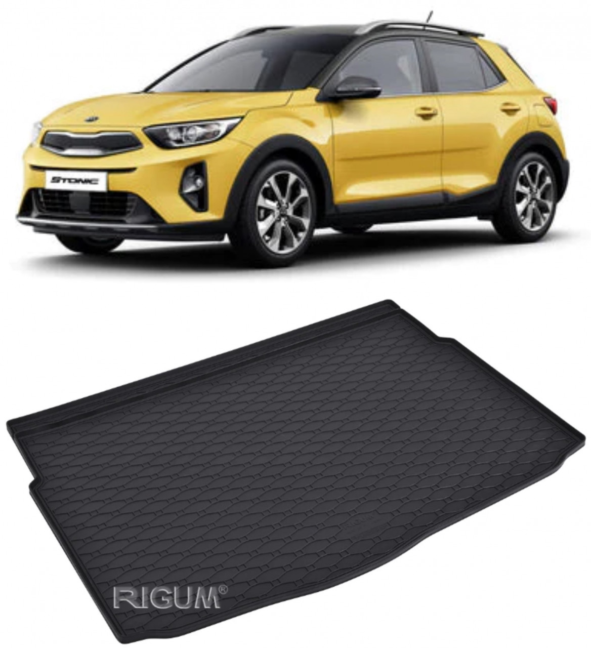 Tavita auto Kia Stonic 2021-prezent, protectie portbagaj, Cri-Flo, din cauciuc 100%, compatibil cu autoturismul Kia Stonic