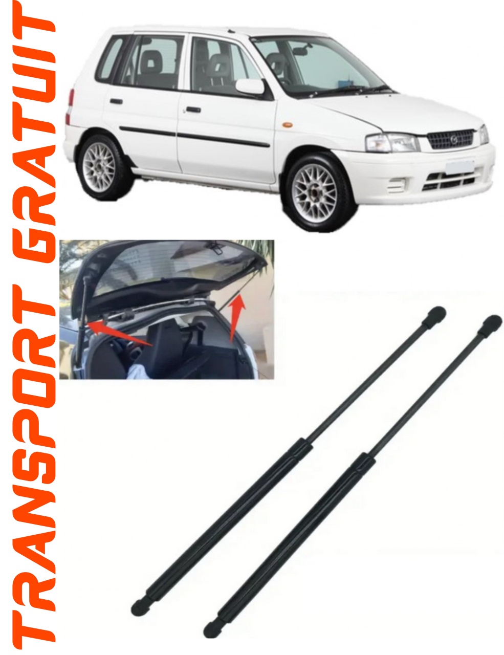 Set 2 amortizoare Haion portbagaj pentru masina Mazda 121 III
