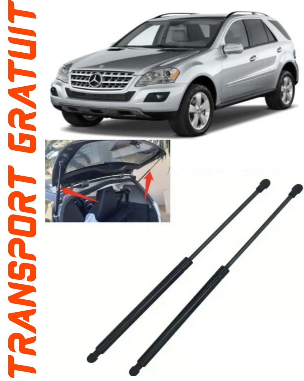 Set 2 amortizoare Haion portbagaj pentru masina Mercedes-benz M-Class