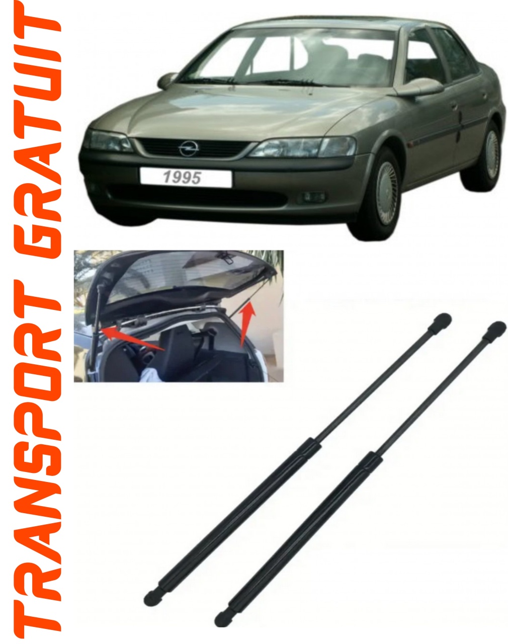 Set 2 amortizoare Haion portbagaj pentru masina Opel Vectra B