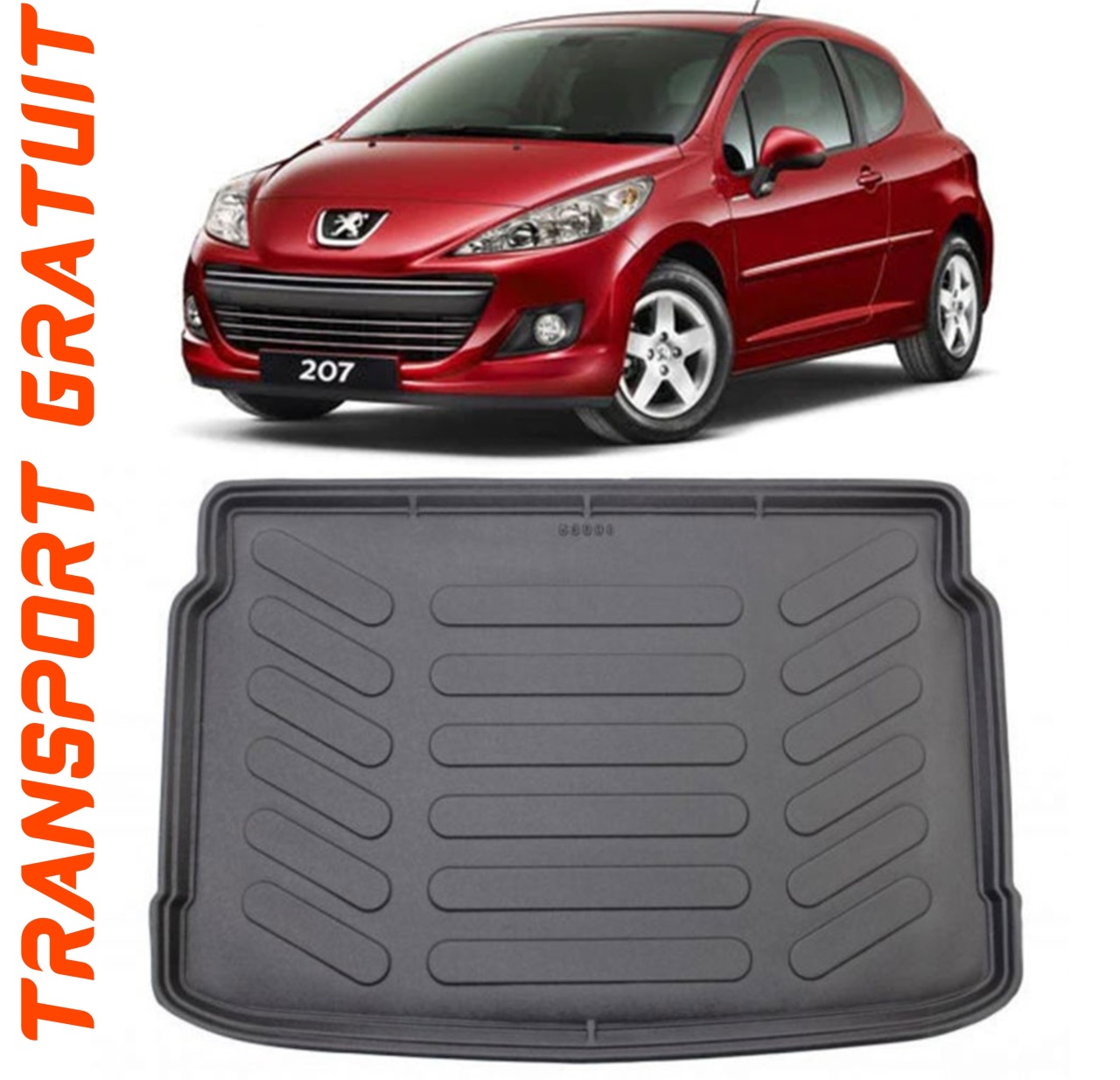Tavita portbagaj auto dedicata pentru haionul masinii tale Peugeot 207