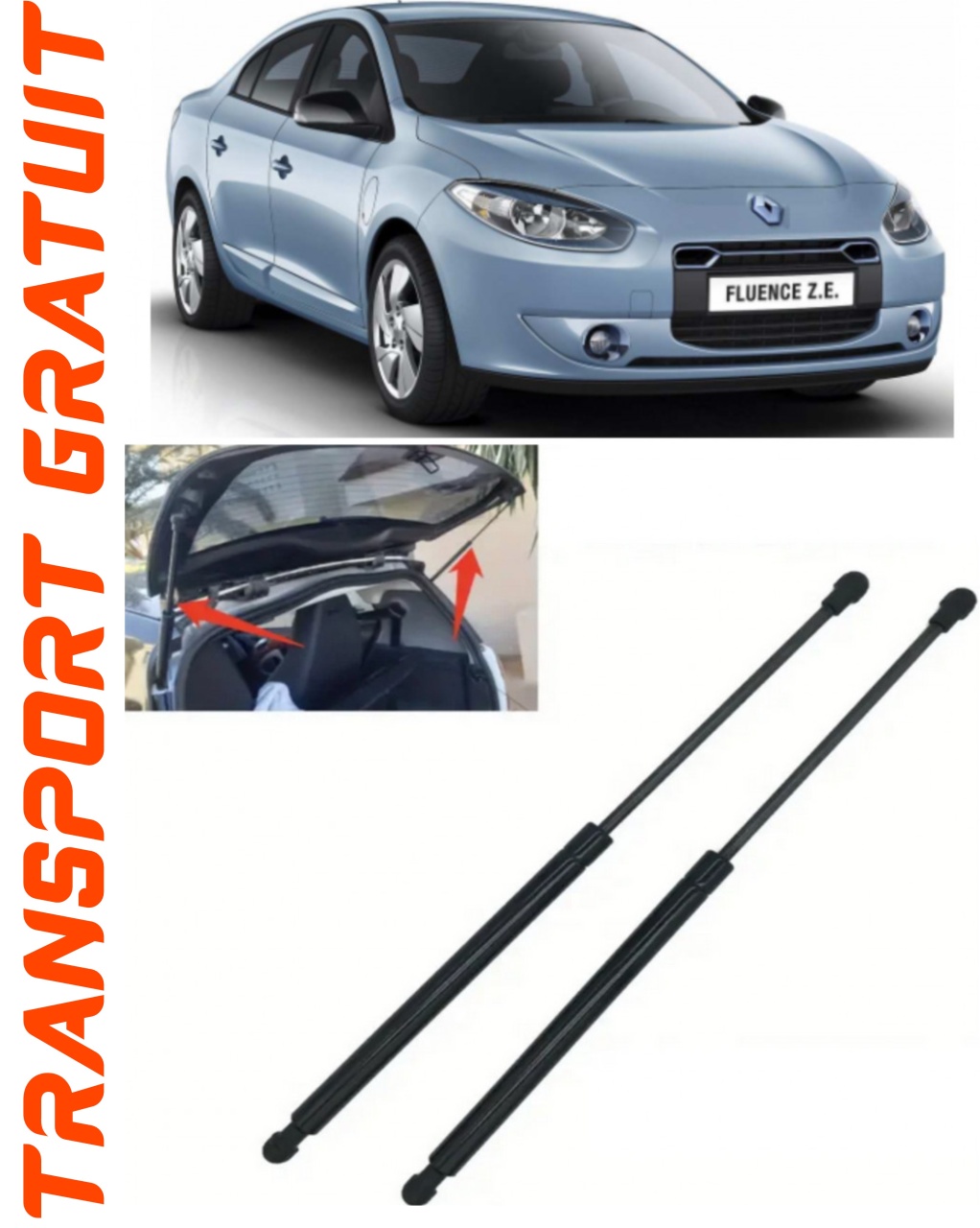 Set 2 amortizoare Haion portbagaj pentru masina Renault Fluence