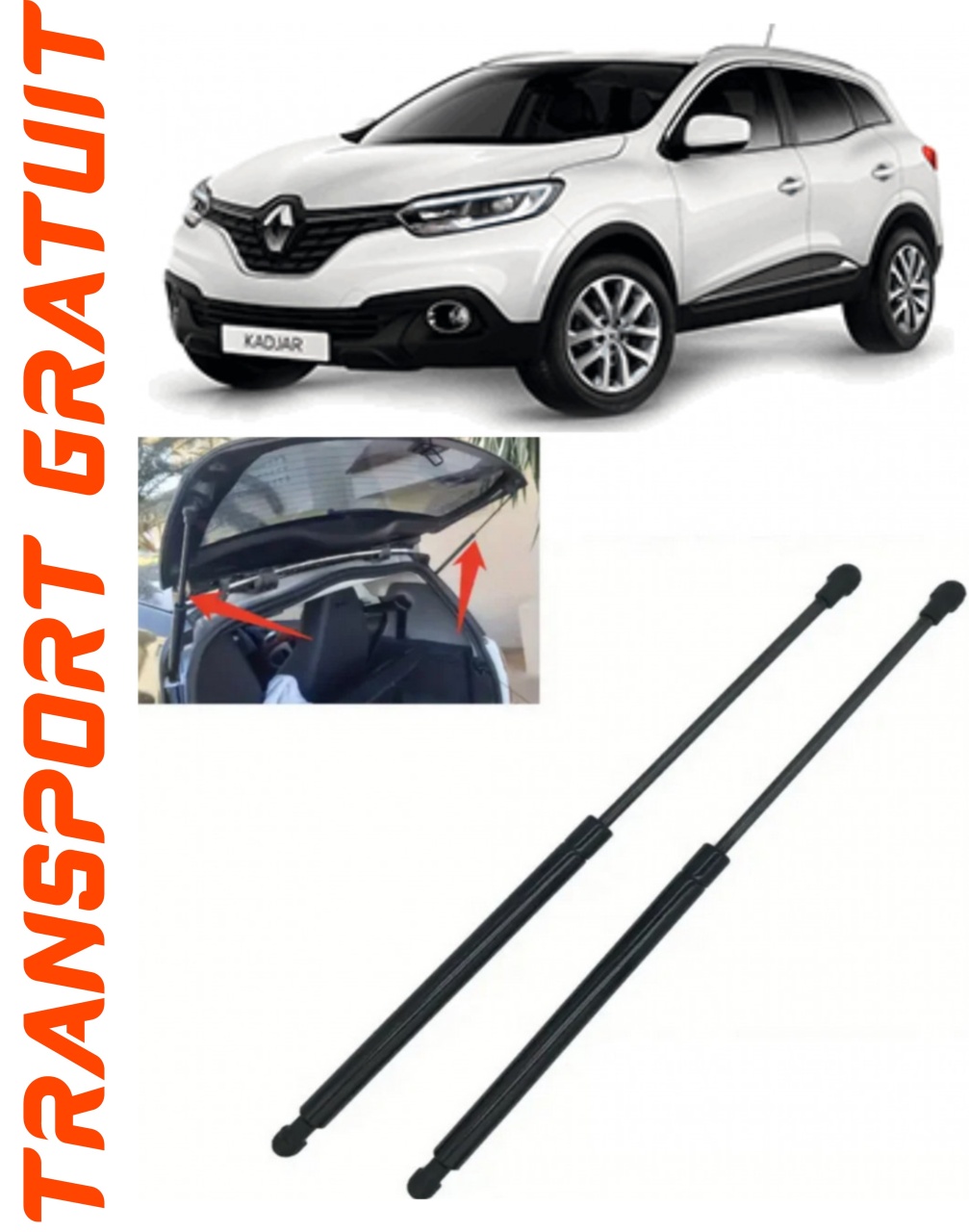 Set 2 amortizoare Haion portbagaj pentru masina Renault Kadjar