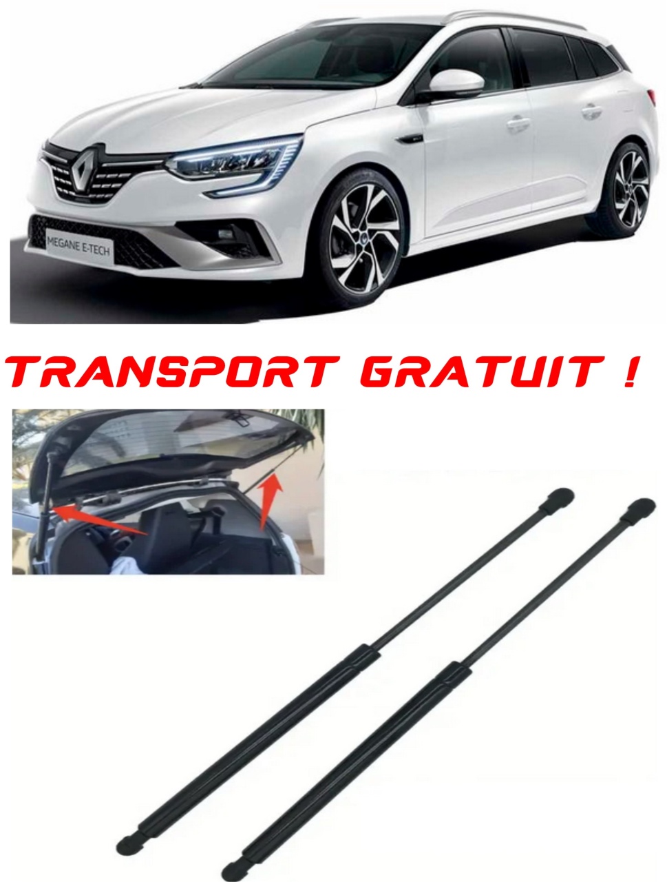 Set 2 amortizoare Haion portbagaj pentru masina Renault MEGANE IV Grandtour (K9A/M/N_)