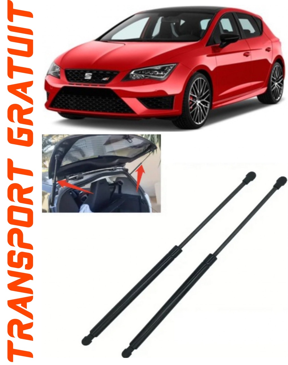 Set 2 amortizoare Haion portbagaj pentru masina Seat Leon ST