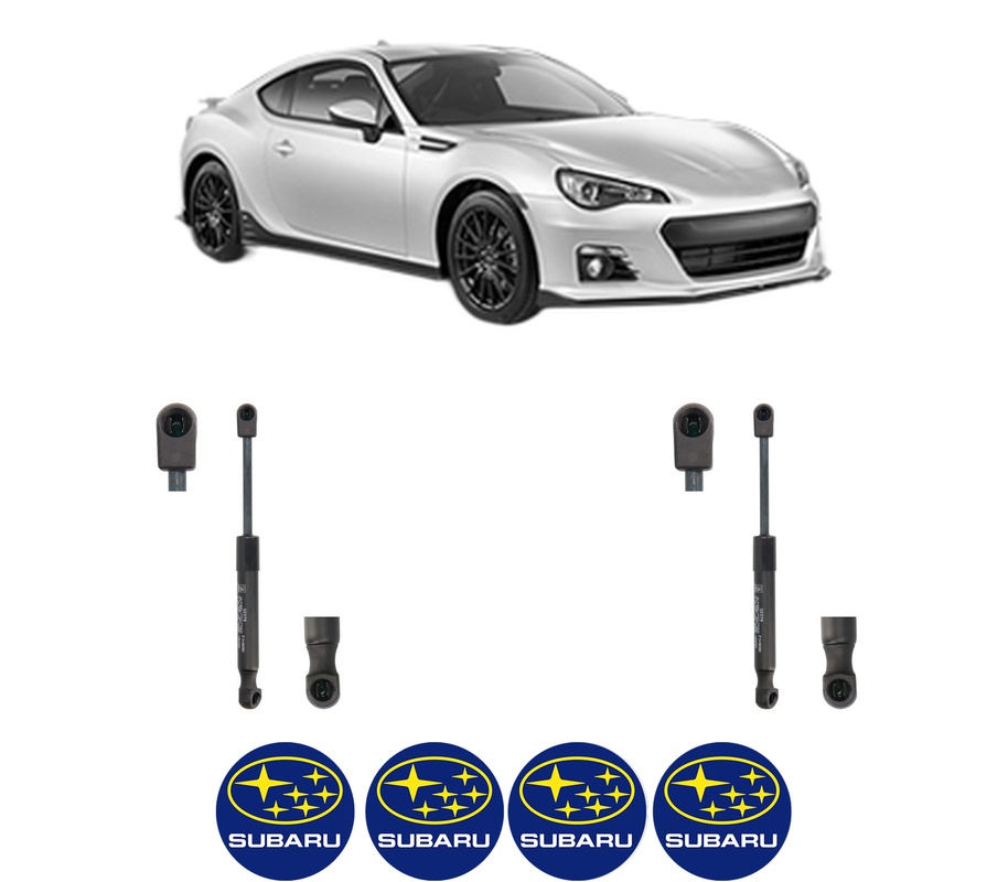 Set amortizoare portbagaj haion pentru SUBARU BRZ (ZC6) din 2012-2012, 2 bucati, KROSNO, 4 stickere auto SUBARU