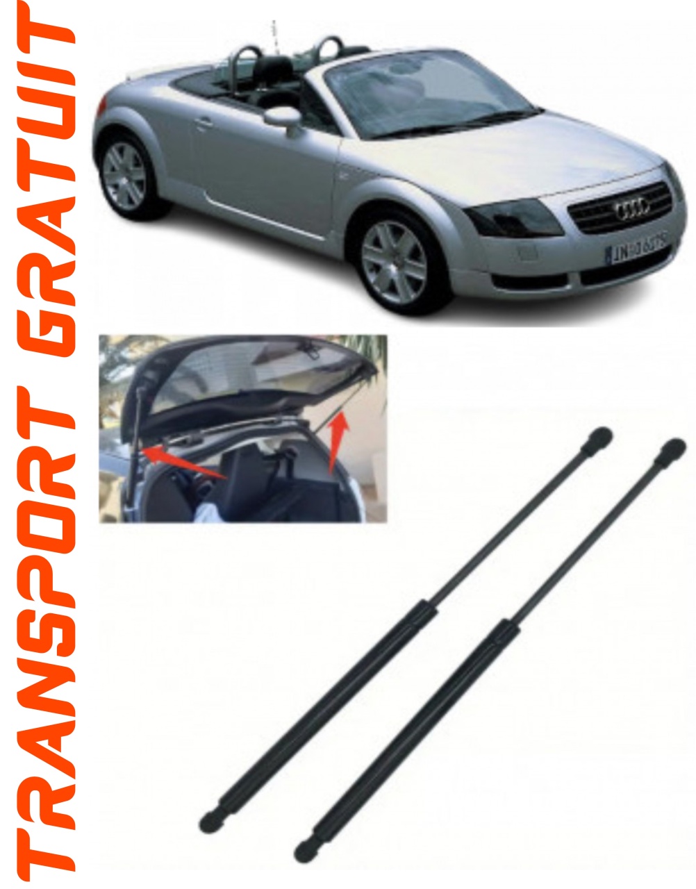 Set 2 amortizoare Haion portbagaj pentru masina AUDI TT