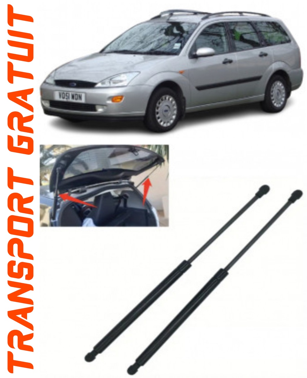 Set 2 amortizoare Haion portbagaj pentru masina Ford Focus