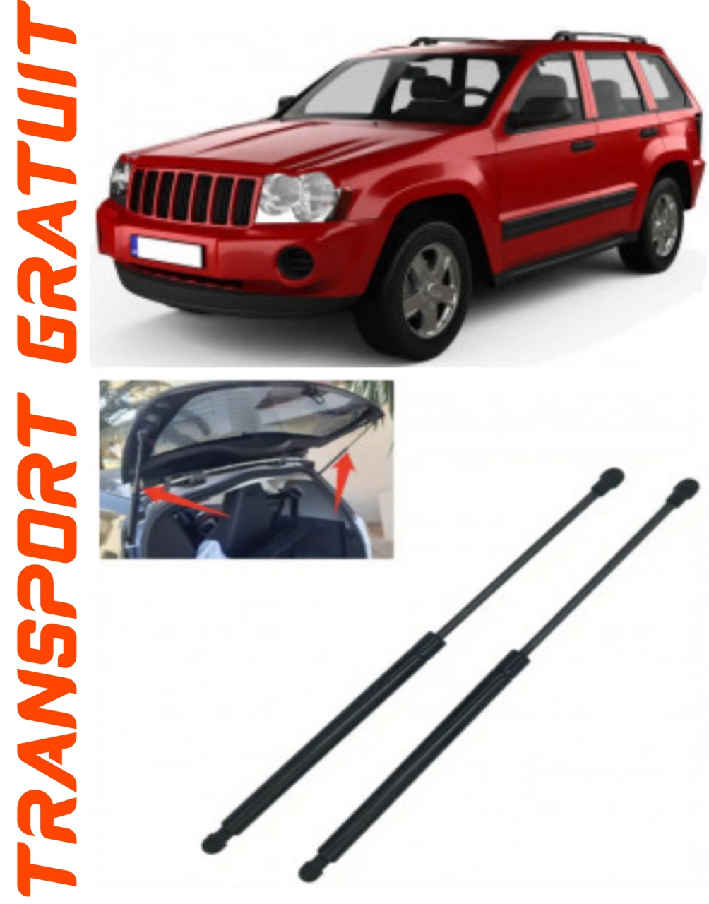 Set 2 amortizoare Haion portbagaj pentru masina JEEP Grand-Cherokee