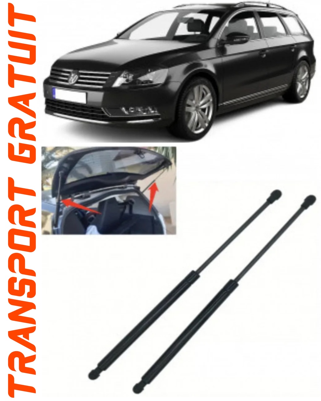 Set 2 amortizoare Haion portbagaj pentru masina VOLKSWAGEN Passat