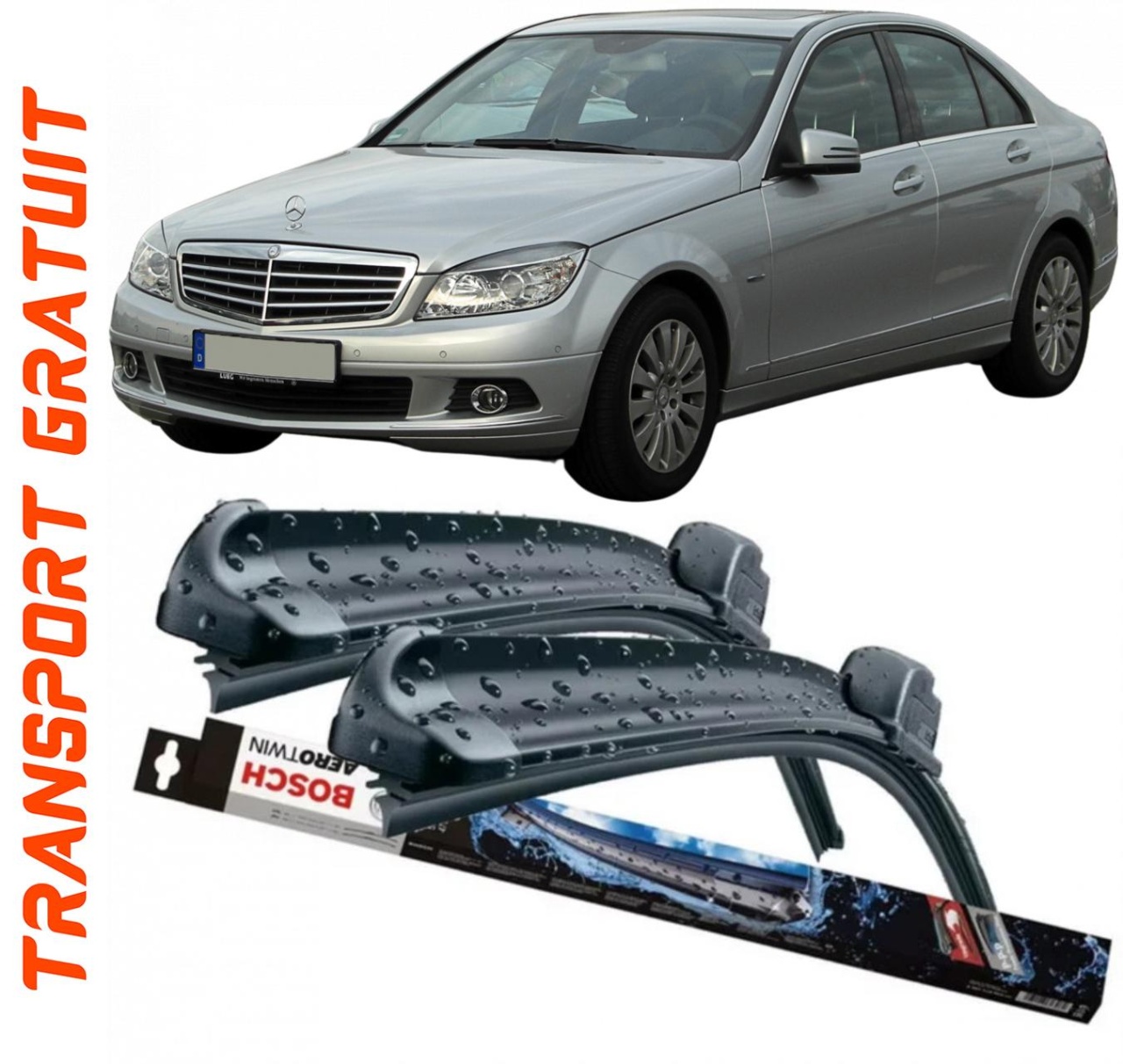 Stergatoare auto dedicat cu masina Mercedes C-Class