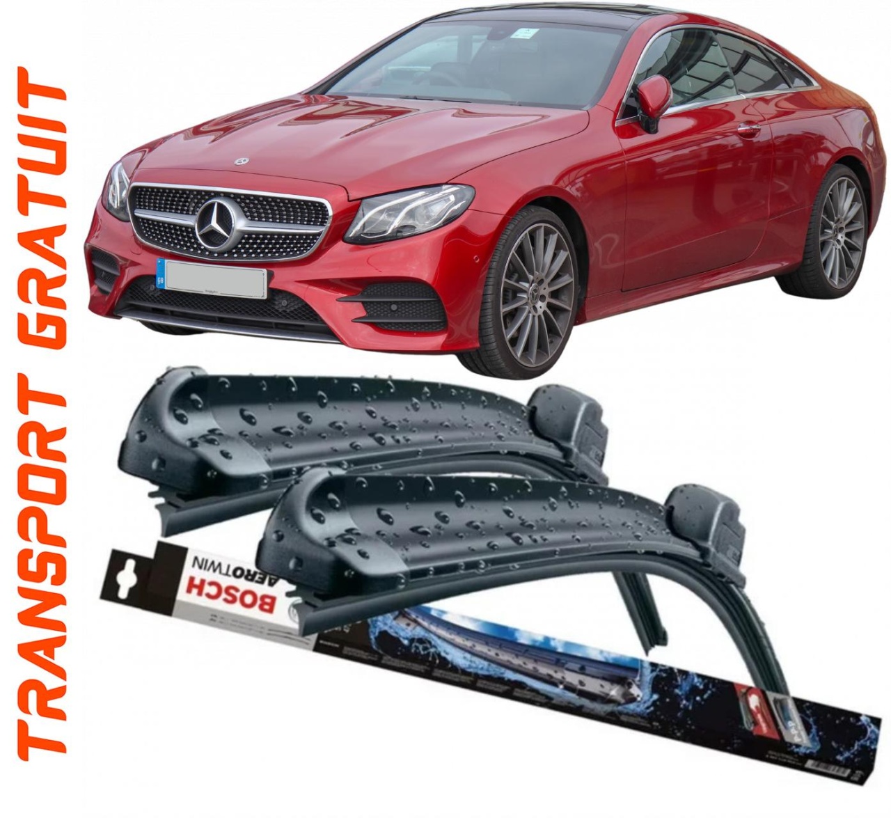 Stergatoare auto dedicat cu masina Mercedes E