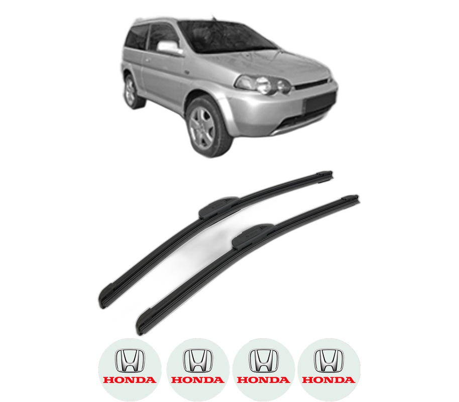 Set stergatoare auto HONDA HR-V (GH_) din 1999-2005, pentru parbriz auto, 2 bucati, Bosch Aerotwin Retrofit, din cauciuc siliconat rezistent, 4 Stickere Auto HONDA